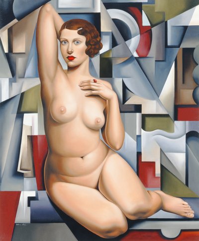 Nu cubiste assis - Catherine Abel